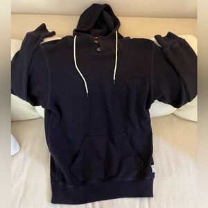 Iron and Resin two button hoodie